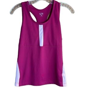Champion running tank top Fushia & Pink with Built in Shelf Bra
